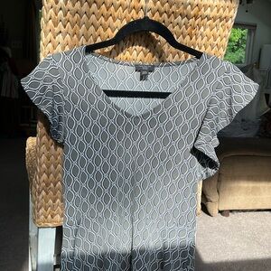 Grey and white Ann Taylor dress - excellent condition- size XXSP